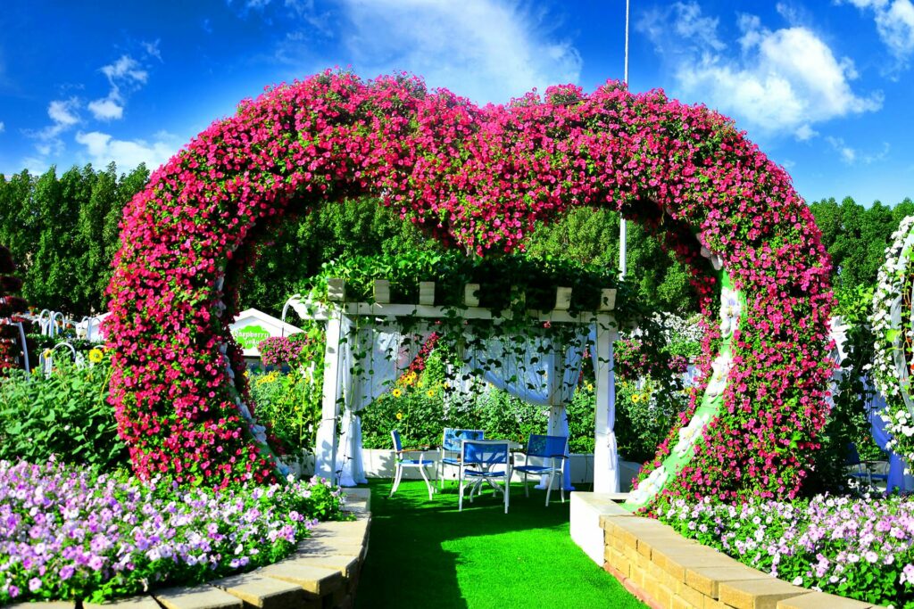 Cabanas at Dubai Miracle Garden by VisaDekho