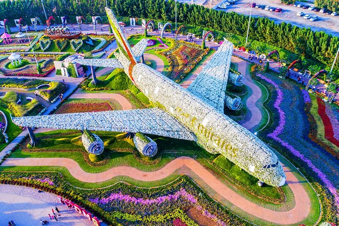 Emirates 380 at Miracle Garden by VisaDekho