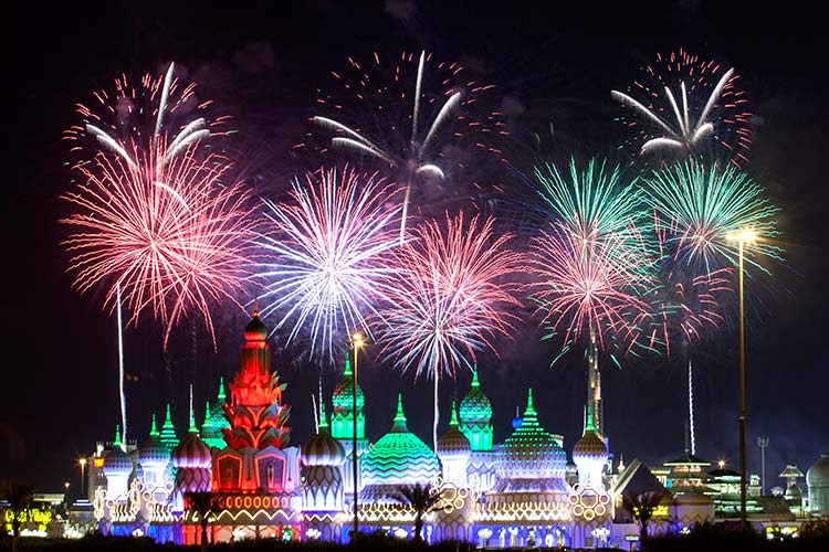 Fireworks at Global Village in Dubai by VisaDekho